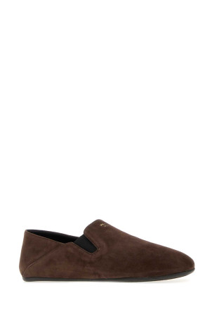 Chocolate suede loafers PRADA (2S3005FG000103)
