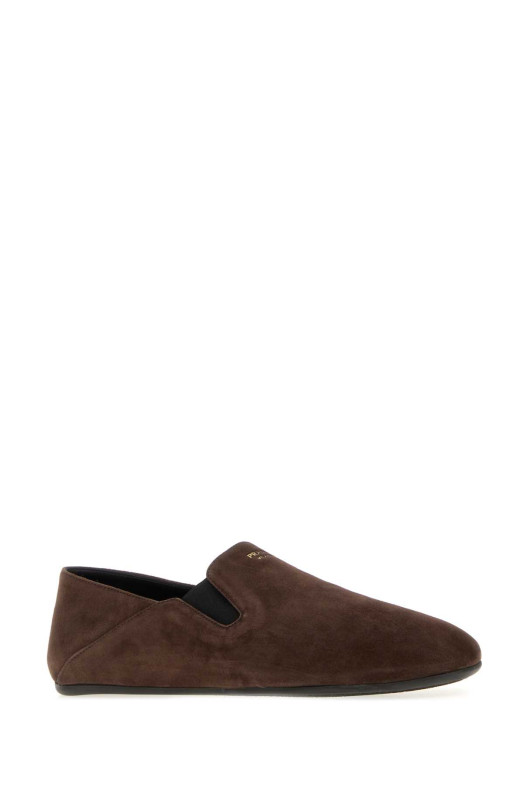 Chocolate suede loafers PRADA (2S3005FG000103)