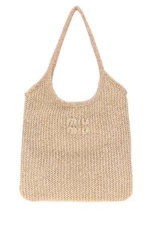 Pink mesh Ivy shopping bag MIU MIU (5BG231VOLOACP8)
