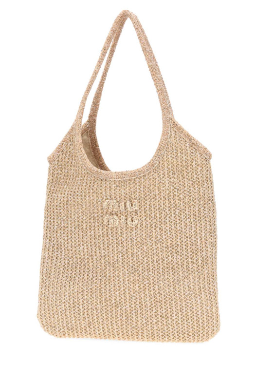 Pink mesh Ivy shopping bag MIU MIU (5BG231VOLOACP8)