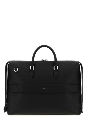 Black leather Vittoria briefcase Black DOLCE & GABBANA (BM2706A0370)