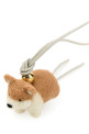 Multicolor leather and felt Corgi key ring LOEWE (C621232XIL)