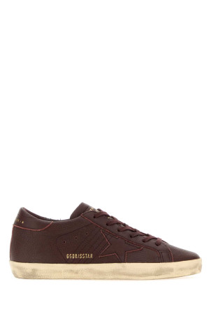 Chocolate leather Super-Star sneakers GOLDEN GOOSE DELUXE BRAND (GWF00101F008887)