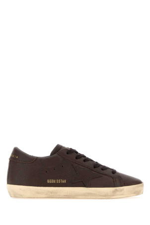 Brown leather Super-Star sneakers GOLDEN GOOSE DELUXE BRAND (GWF00101F008887)