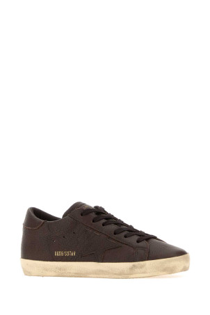 Brown leather Super-Star sneakers GOLDEN GOOSE DELUXE BRAND (GWF00101F008887)