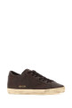 Коричневые кожаные кроссовки Super-Star бренда GOLDEN GOOSE DELUXE (GWF00101F008887)