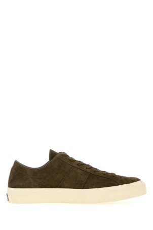Khaki suede Cambridge sneakers TOM FORD (J0974LCL123N)