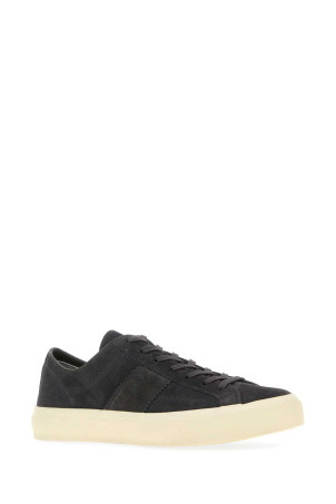 Blue suede Cambridge sneakers TOM FORD (J0974LCL123N)