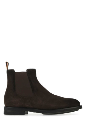 Brown suede ankle boots SANTONI (MCCO17838PI2HGEX)