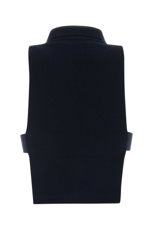 Dark blue piquet polo shirt Blue MIU MIU (MJT738SOOO14RW)