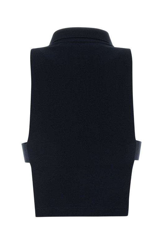 Dark blue piquet polo shirt Blue MIU MIU (MJT738SOOO14RW)