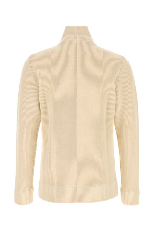 Sand cotton blend cardigan MAISON MARGIELA (SI1HA0013S17781)