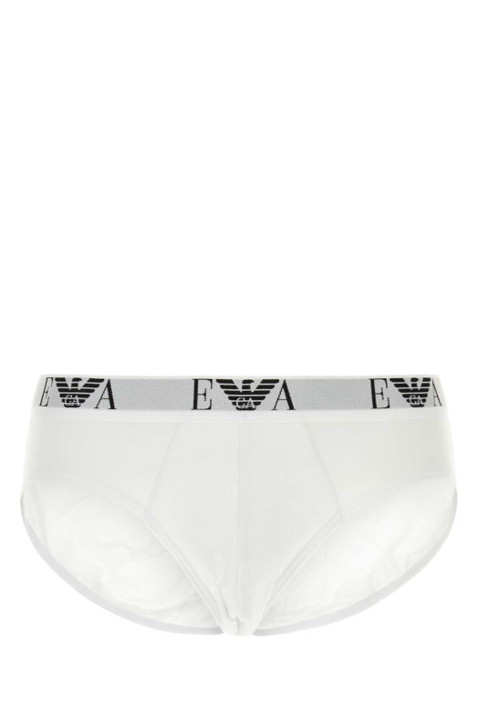 Набор белых боксеров из эластичного хлопка EMPORIO ARMANI (111321CC715)
