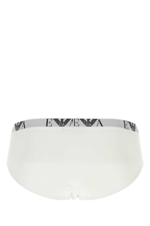Набор белых боксеров из эластичного хлопка EMPORIO ARMANI (111321CC715)