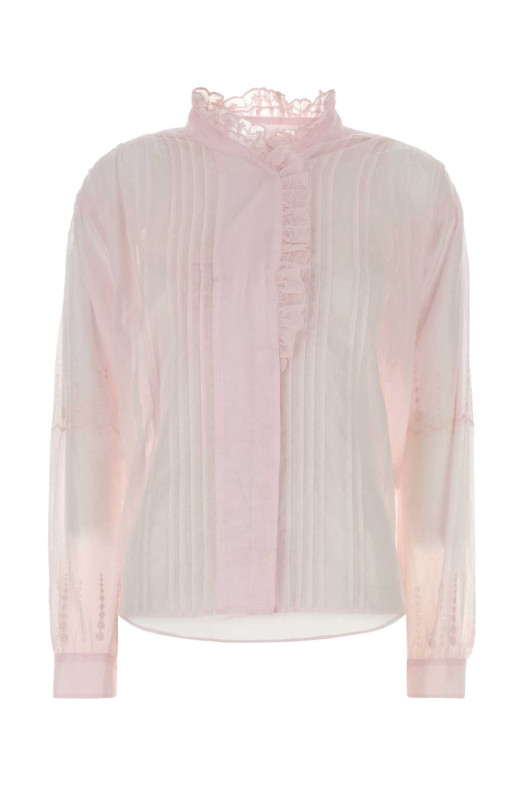 Pink cotton Leota shirt ISABEL MARANT ETOILE (HT0918FAD3J10E)