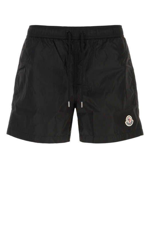 Черные нейлоновые плавательные шорты MONCLER (L20912C0000453326)