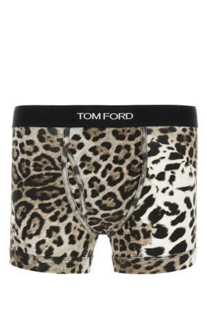 Printed stretch cotton boxer TOM FORD (T4LC32290)