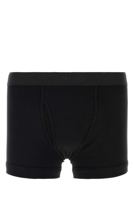 Black stretch cotton boxer TOM FORD (T4LC33040)