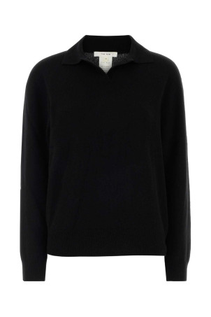 Black cashmere Oashi polo shirt Black THE ROW (11062Y973)