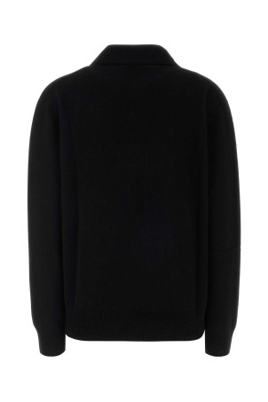 Black cashmere Oashi polo shirt Black THE ROW (11062Y973)