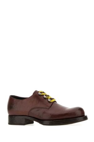 Brown leather lace-up shoes PRADA (2EF056FX0013ZQE)