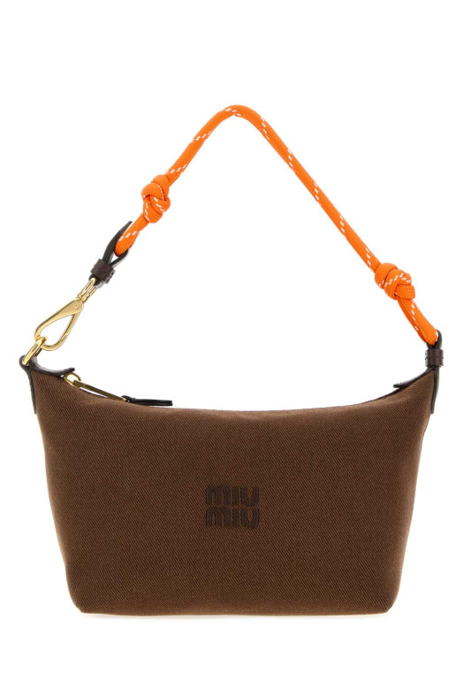 Коричнева сумочка з габардину MIU MIU (5NE8412IA7)