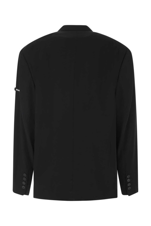 Black viscose blazer Black BALENCIAGA (674431TJO25)