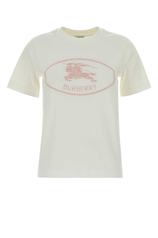 Біла бавовняна футболка BURBERRY (8123347)