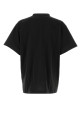 Чорна бавовняна футболка оверсайз, чорна, BALENCIAGA (850345TUVE7)