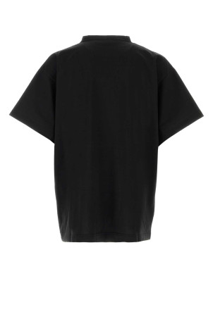 Black cotton oversize t-shirt Black BALENCIAGA (850345TUVO4)