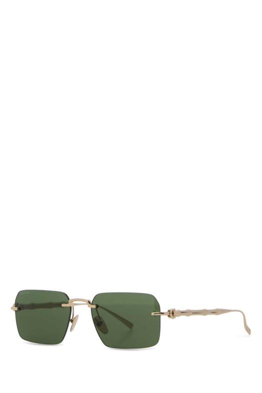 Золоті металеві сонцезахисні окуляри GUCCI (859556I3330)