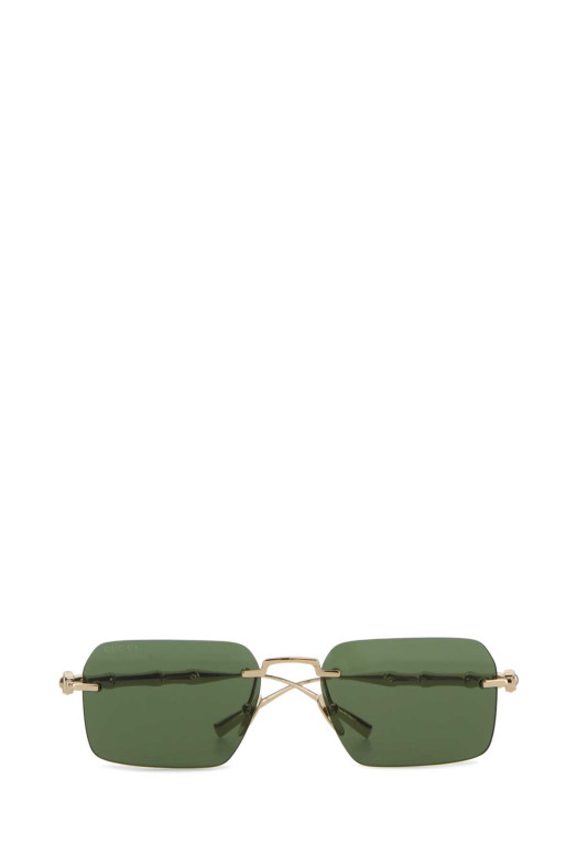 Золоті металеві сонцезахисні окуляри GUCCI (859556I3330)