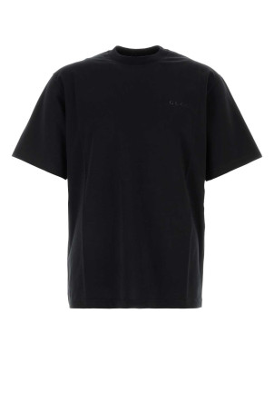 Black stretch cotton blend t-shirt GUCCI (864626XJH18)