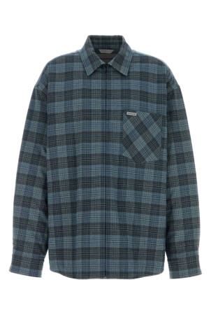 Embroidered flannel oversize shirt BALENCIAGA (866527TUM04)