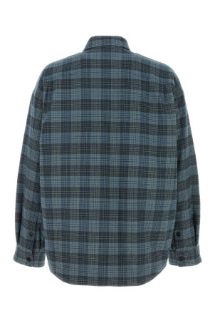 Embroidered flannel oversize shirt BALENCIAGA (866527TUM04)