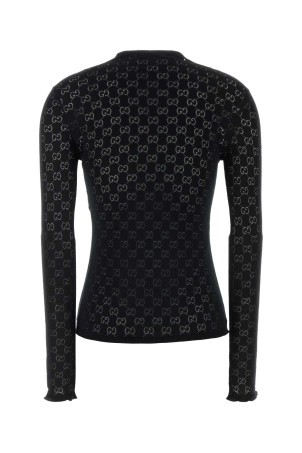 Black GG cotton top Black GUCCI (872756XKFMQ)