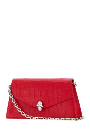 Red leather mini Skull crossbody bag ALEXANDER MCQUEEN (8746981HBT2)