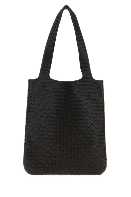 Темно-коричнева шкіряна сумка через плече «Венето» від BOTTEGA VENETA (876338V5KD0)