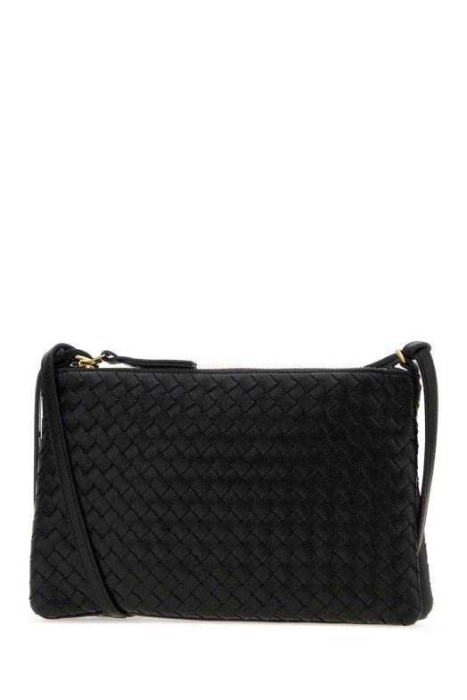 Маленька чорна шкіряна сумочка BOTTEGA VENETA (876625V0HW0)