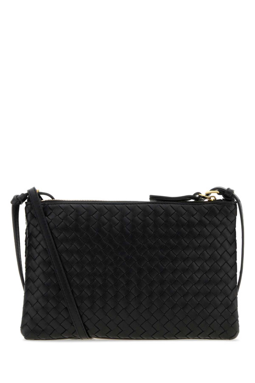 Маленька чорна шкіряна сумочка BOTTEGA VENETA (876625V0HW0)