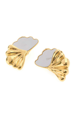 Gold metal ChloÃ© Mirror earrings CHLOE (CH26AJE09CB7)