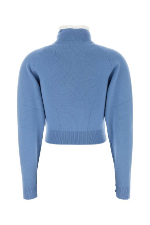 Cerulean blue wool sweater CHLOE (CH26AMP01600)