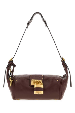Burgundy leather Paddington shoulder bag CHLOE (CH26AS809P75)