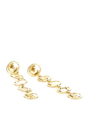 Gold metal ChloÃ© Script earrings CHLOE (CH26SJE09CB7)