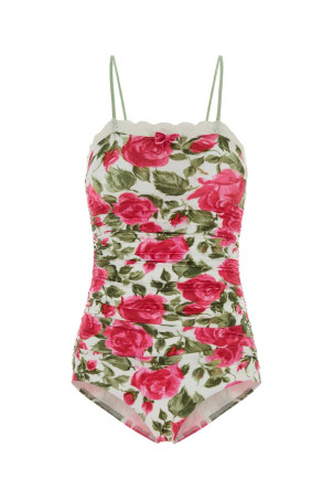 Printed stretch nylon bodysuit CHLOE (CH26UBD33338)