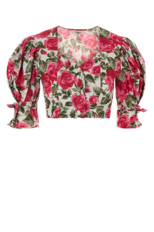 Printed poplin blouse CHLOE (CH26UHT30316)