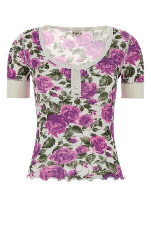 Printed cotton t-shirt CHLOE (CH26UJH56909)