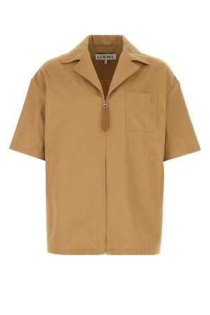 Camel gabardine shirt Powdery LOEWE (H526Y05WGE)
