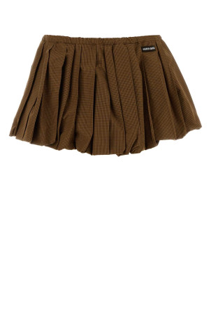 Embroidered cotton mini skirt MIU MIU (MG2723SOOO19OS)