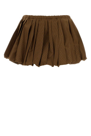 Embroidered cotton mini skirt MIU MIU (MG2723SOOO19OS)